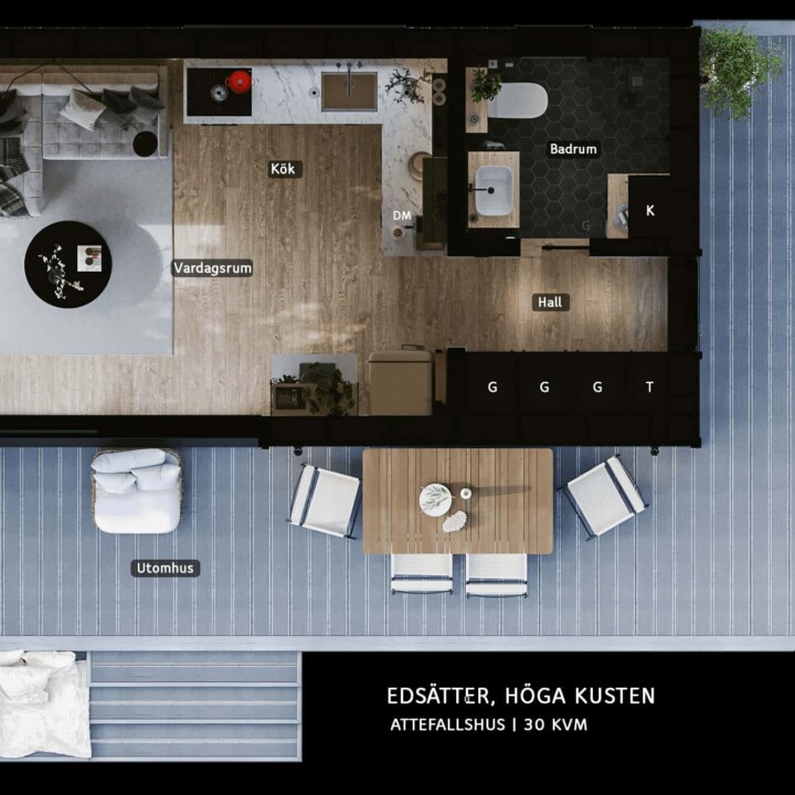 HÖGA KUSTEN - EDSÄTTER 23 planlösning